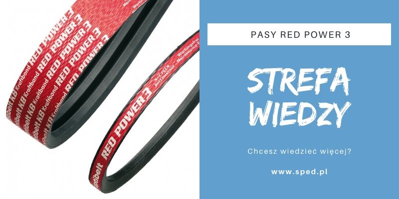 Wysokiej jakości pasy klinowe Red Power 3